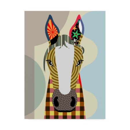 Trademark Fine Art Lanre Adefioye 'Horse Play' Canvas Art, 24x32 ALI31133-C2432GG